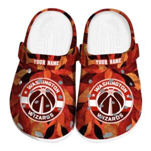 custom washington wizards autumn leaves clog best selling