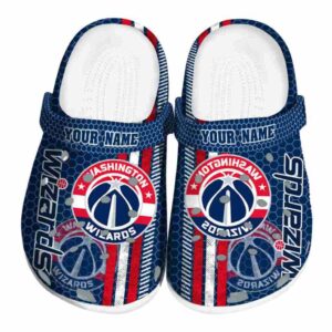 custom washington wizards contrasting stripes clog best selling