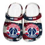custom washington wizards patriotic stripes clog best selling