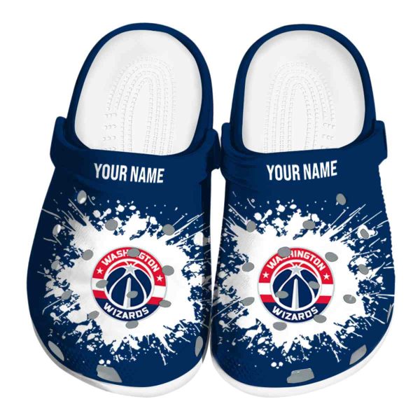 custom washington wizards splatter background clog best selling