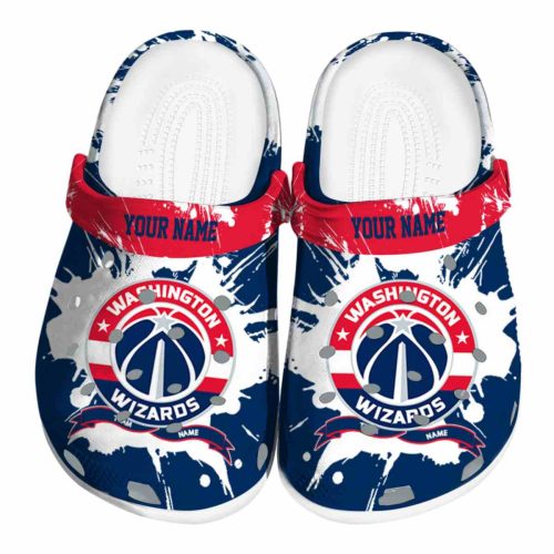 custom washington wizards splatter pattern clog best selling