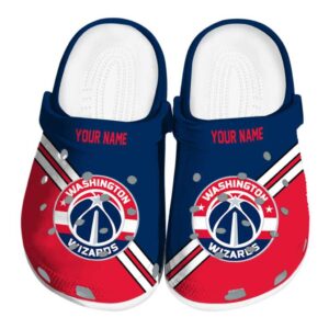 custom washington wizards striped accents clog best selling