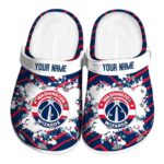 custom washington wizards zigzag paint burst clog best selling