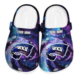 custom western kentucky hilltoppers galaxy swirl clog best selling