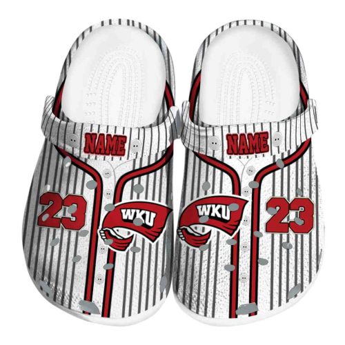 custom western kentucky hilltoppers pinstripe pattern clog best selling