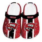 custom western kentucky hilltoppers vertical stripes clog best selling
