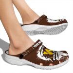 custom western michigan broncos splash motif background clog best selling