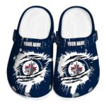 custom winnipeg jets splash motif background clog best selling