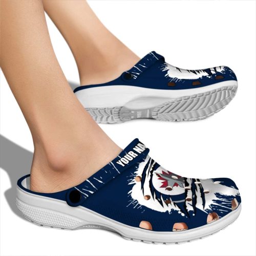 custom winnipeg jets splash motif background clog fashion forward