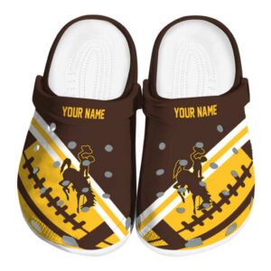 custom wyoming cowboys football motif clog best selling
