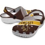custom wyoming cowboys vibrant dual tone clog best selling