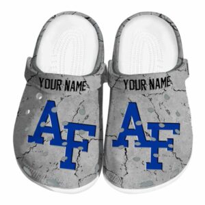 customized air force falcons cracked texture clog best selling