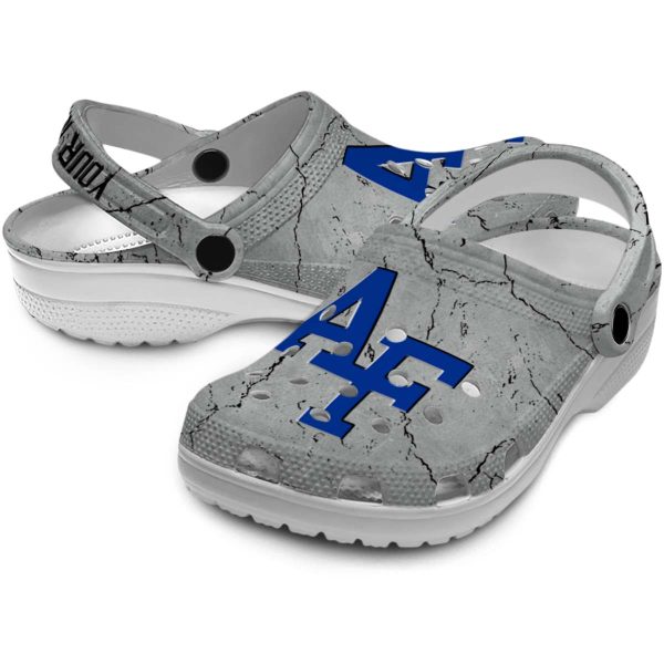 customized air force falcons cracked texture clog high quality