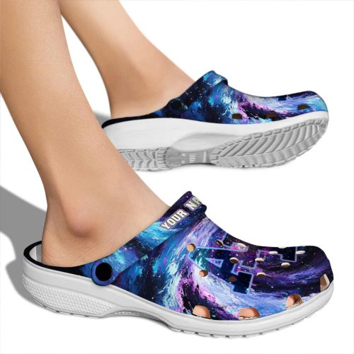 customized air force falcons galaxy swirl clog fashion forward