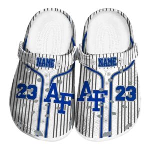 customized air force falcons pinstripe pattern clog best selling