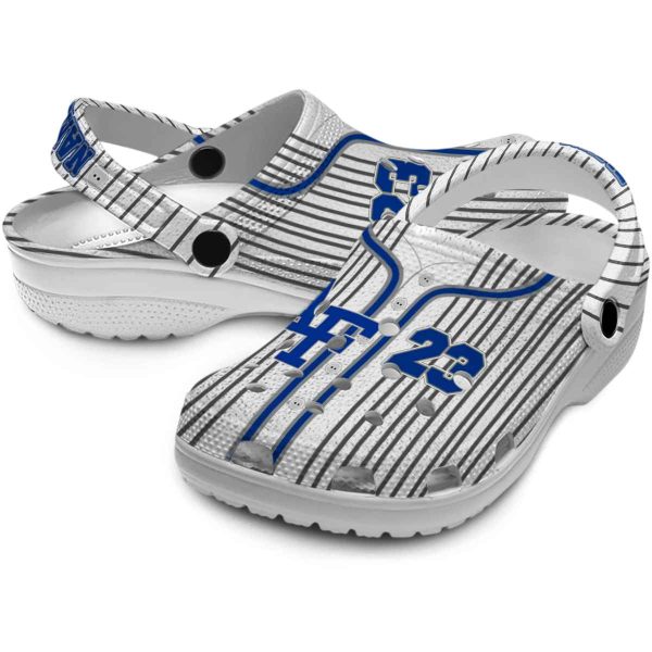 customized air force falcons pinstripe pattern clog high quality