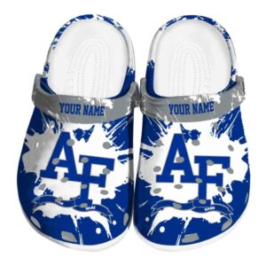 customized air force falcons splatter pattern clog best selling