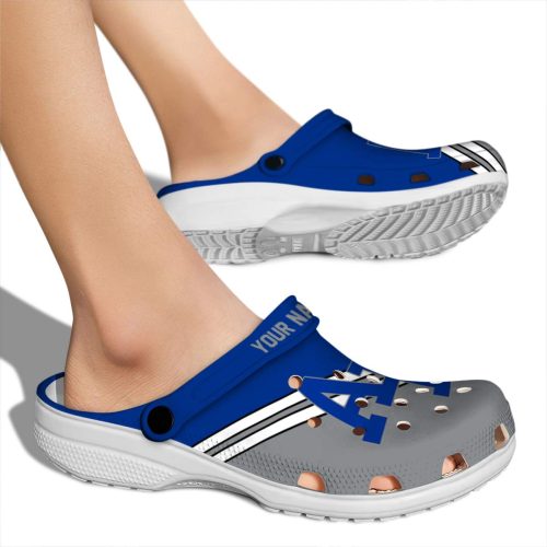 customized air force falcons striped accents clog fashion forward