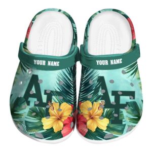 customized air force falcons tropical vibes clog best selling