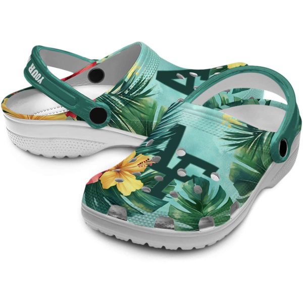 customized air force falcons tropical vibes clog high quality