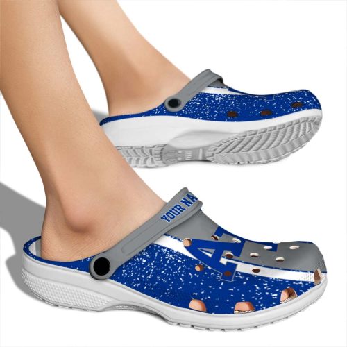 customized air force falcons vertical stripes clog fashion forward