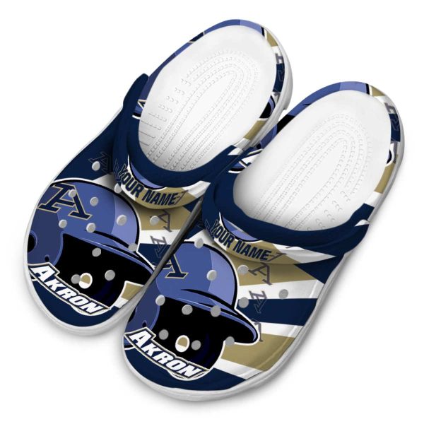 customized akron zips baseball helmet clog latest model