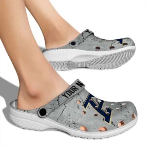 customized akron zips cracked texture clog fashion forward
