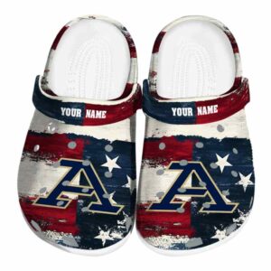 customized akron zips patriotic stripes clog best selling
