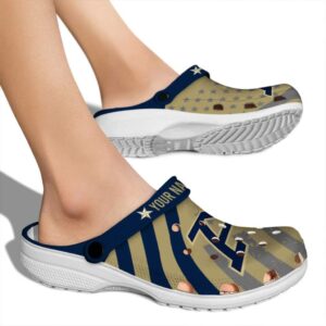 customized akron zips star spangled graphic clog fashion forward