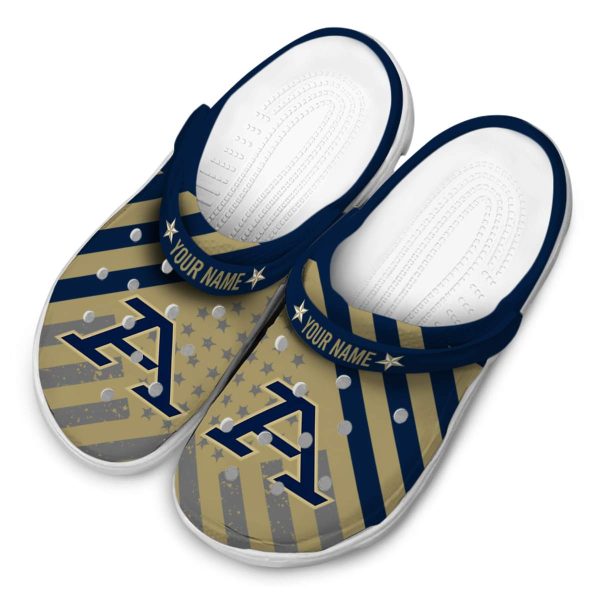 customized akron zips star spangled graphic clog latest model