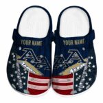 customized akron zips star spangled side pattern clog best selling