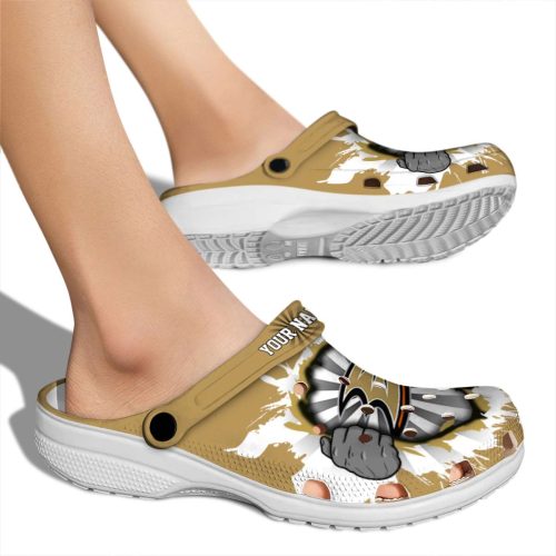 customized anaheim ducks gripping hand clog fashion forward