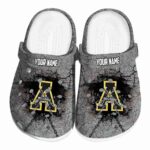 customized appalachian state mountaineers cracked ground texture clog best selling