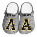 customized appalachian state mountaineers cracked texture clog best selling