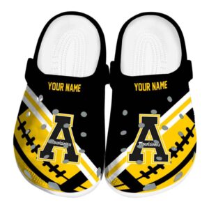 customized appalachian state mountaineers football motif clog best selling
