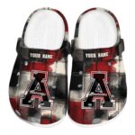 customized appalachian state mountaineers plaid fusion clog best selling
