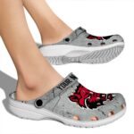 customized arkansas state red wolves cracked texture clog best selling