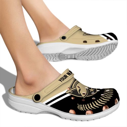 customized army black knights baseball motif clog fashion forward