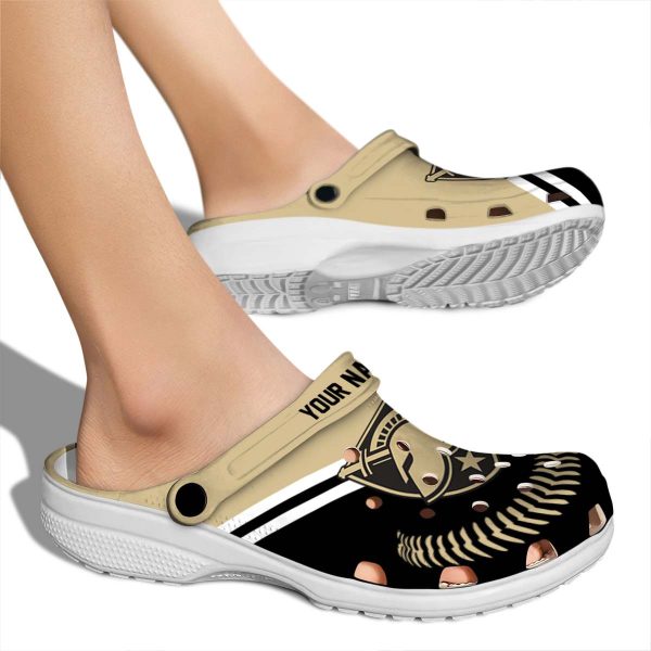 customized army black knights baseball motif clog fashion forward