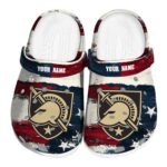 customized army black knights patriotic stripes clog best selling