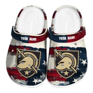 customized army black knights patriotic stripes clog best selling