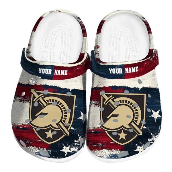customized army black knights patriotic stripes clog best selling