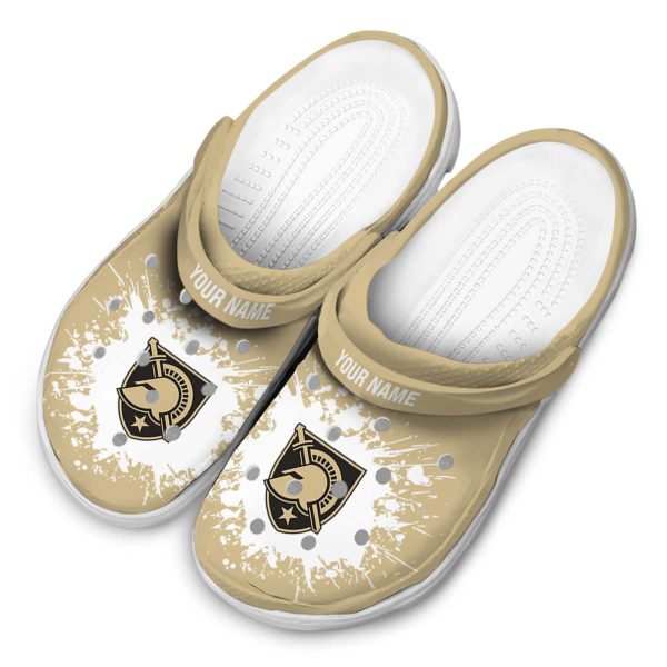 customized army black knights splatter background clog latest model