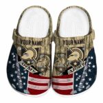 customized army black knights star spangled side pattern clog best selling