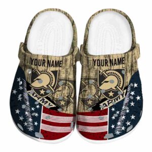 customized army black knights star spangled side pattern clog best selling