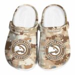 customized atlanta hawks desert camo clog best selling