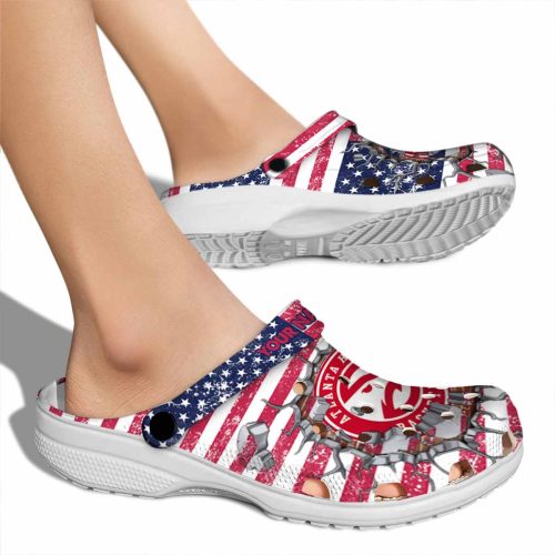 customized atlanta hawks freedom splinter clog fashion forward