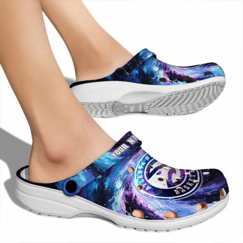 customized atlanta hawks galaxy swirl clog fashion forward