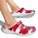 customized atlanta hawks paint splatter graphics clog best selling