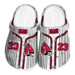 customized ball state cardinals pinstripe pattern clog best selling